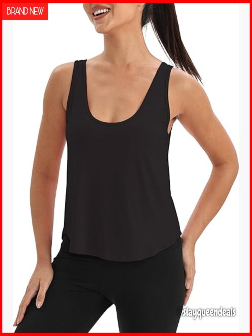 Sleeveless Crop Tank Top for Yoga Gym Workout Soft Modal Fabric